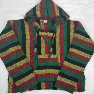 Vintage Baja Hoodie Surfer Skater Pullover